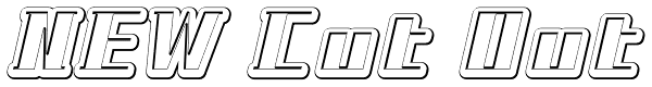 NEW Cut Out Font