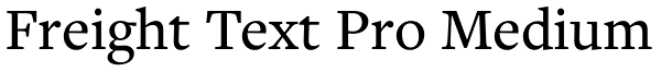 Freight Text Pro Medium Font