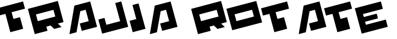 Trajia Rotate Font