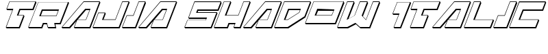 Trajia Shadow Italic Font