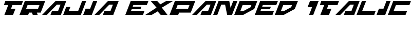 Trajia Expanded Italic Font