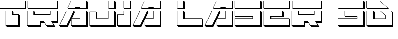 Trajia Laser 3D Font