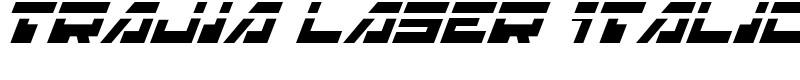 Trajia Laser Italic Font