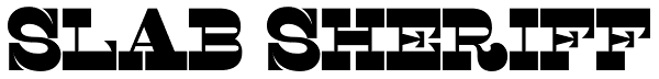 Slab Sheriff Font