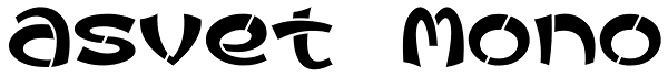 Asvet Mono Font