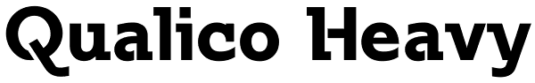 Qualico Heavy Font