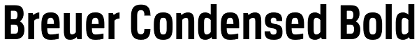 Breuer Condensed Bold Font