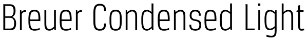 Breuer Condensed Light Font