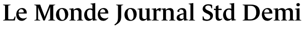 Le Monde Journal Std Demi Font