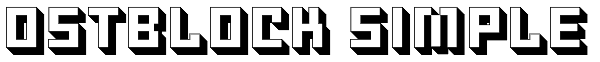 Ostblock Simple Font