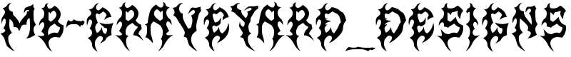 MB-Graveyard_Designs Font