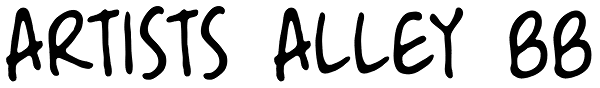 Artists Alley BB Font