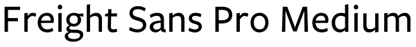 Freight Sans Pro Medium Font