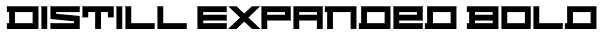Distill Expanded Bold Font