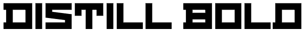 Distill Bold Font