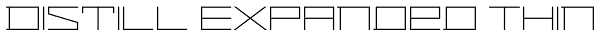 Distill Expanded Thin Font