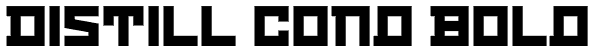Distill Cond Bold Font