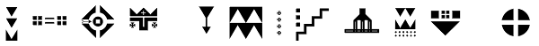 Znak Symbols 2 Font
