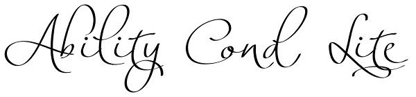 Ability Cond Lite Font