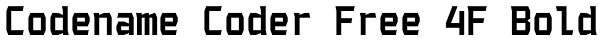 Codename Coder Free 4F Bold Font