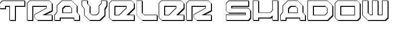 Traveler Shadow Font