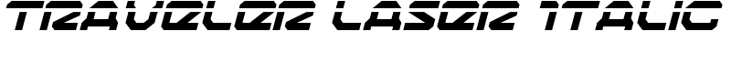 Traveler Laser Italic Font
