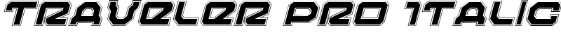 Traveler Pro Italic Font