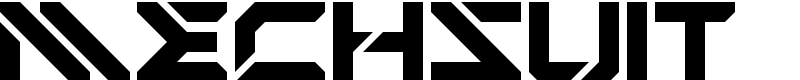 Mechsuit Font
