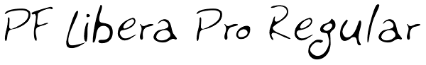 PF Libera Pro Regular Font