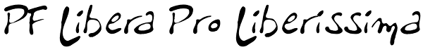 PF Libera Pro Liberissima Font