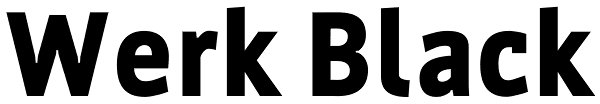 Werk Black Font