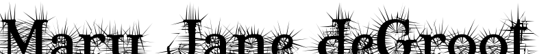 Mary Jane deGroot Font