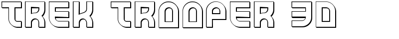 Trek Trooper 3D Font