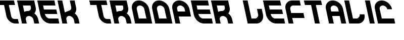 Trek Trooper Leftalic Font