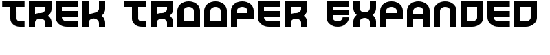 Trek Trooper Expanded Font