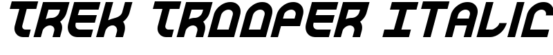 Trek Trooper Italic Font
