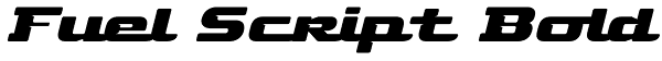 Fuel Script Bold Font