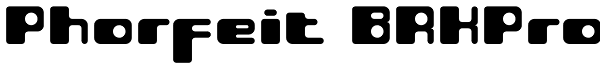 Phorfeit BRKPro Font