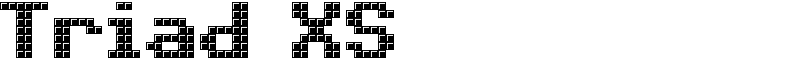 Triad XS Font