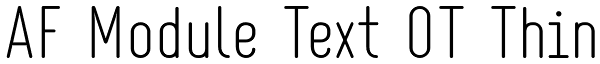 AF Module Text OT Thin Font