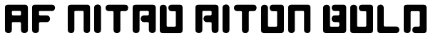 AF Nitro Riton Bold Font