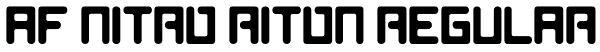 AF Nitro Riton Regular Font