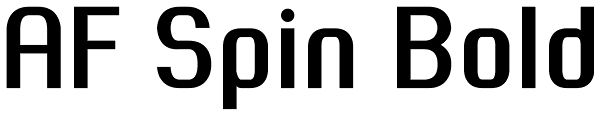 AF Spin Bold Font