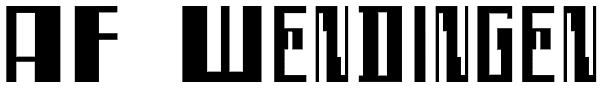 AF Wendingen Font