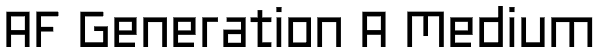 AF Generation A Medium Font