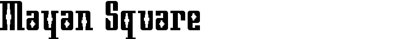 Mayan Square Font