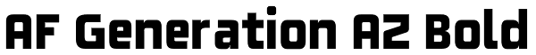 AF Generation AZ Bold Font