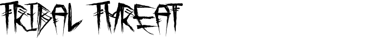 Tribal Threat Font