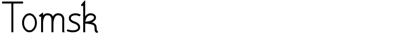 Tomsk Font