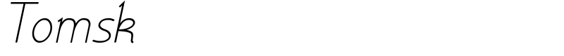 Tomsk Font